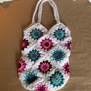 Handcrafted Multicolor Crochet Bag new purse
